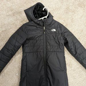 North Face mid weight girls winter coat -reversable